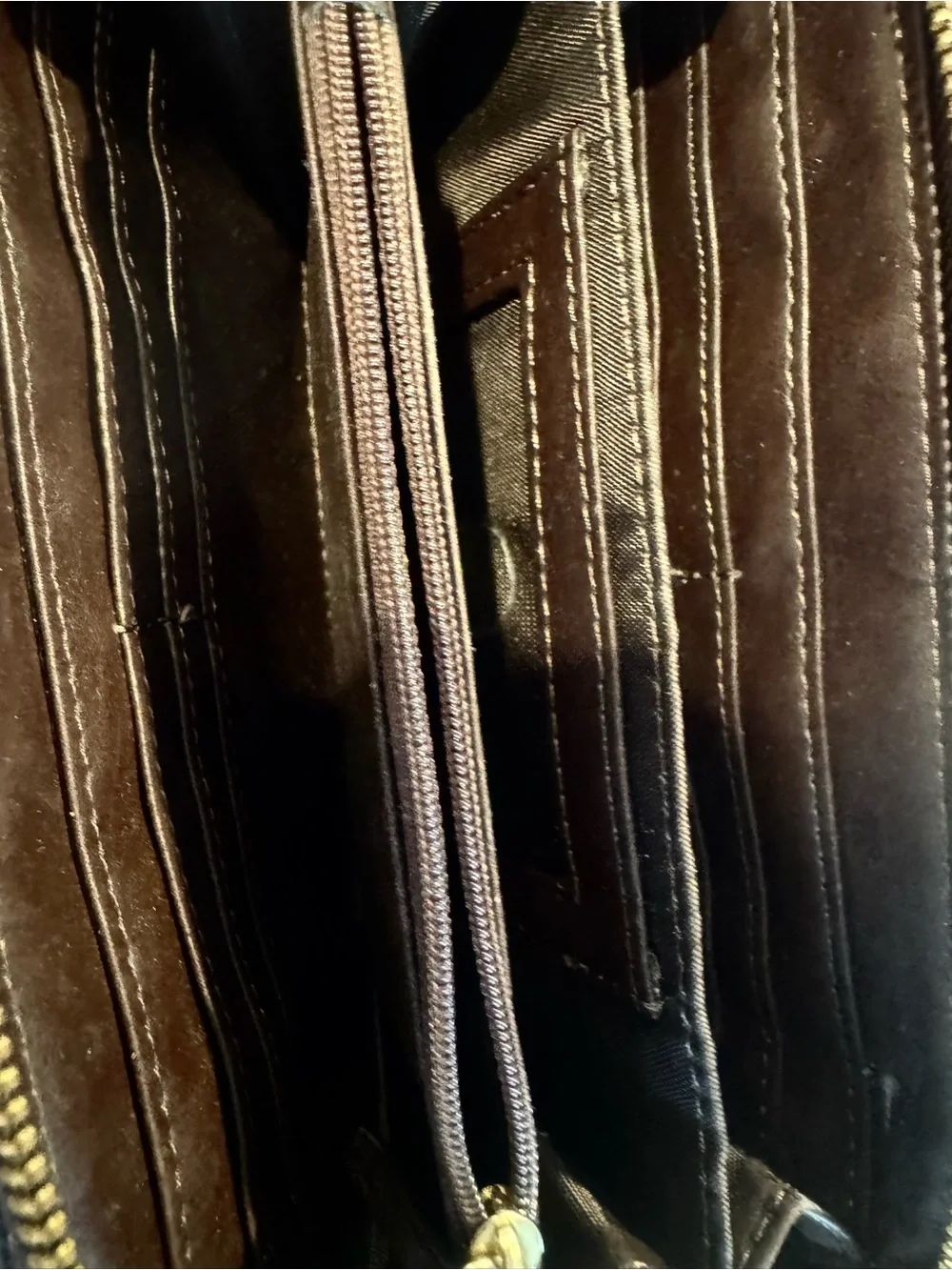 Liz Claiborne Leather Zip-Around Wallet - Brown